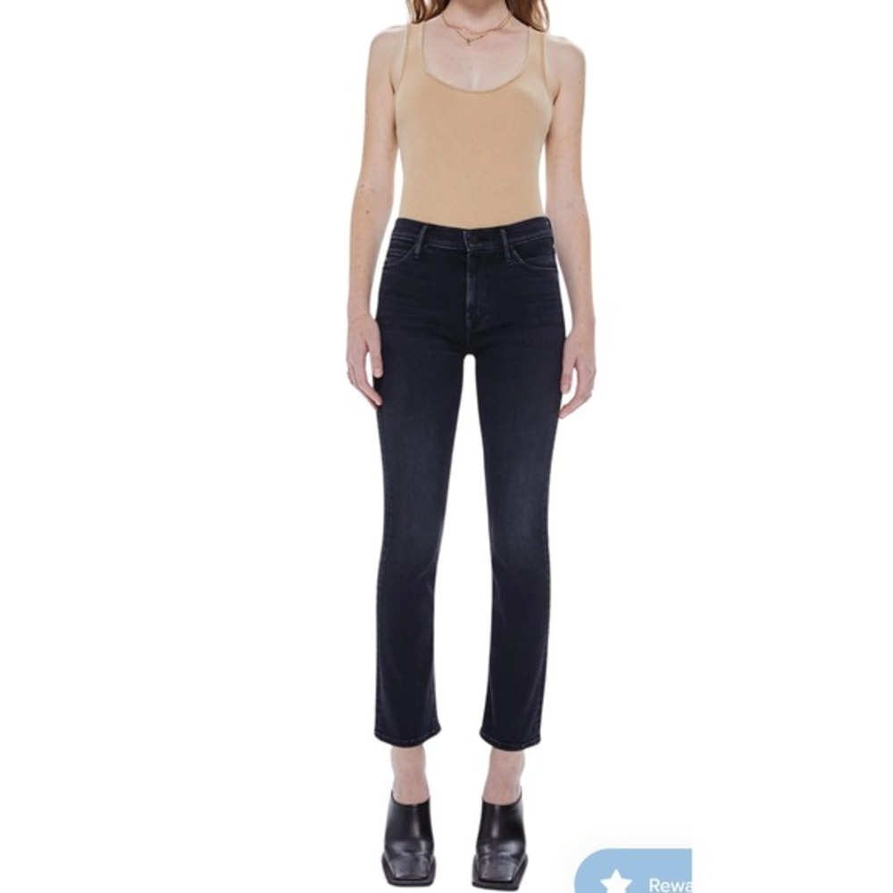 Mother The‎ Mid Rise Dazzler Ankle Jeans Deep End Grey Slim Straight Size 26